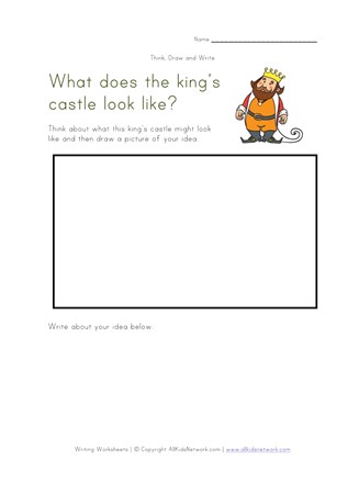 castle writing worksheet