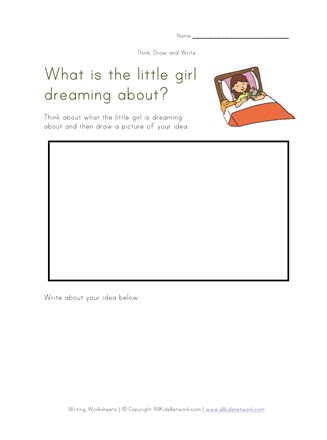 dream writing worksheet