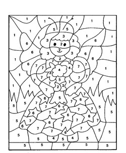 Angel Color by Numbers