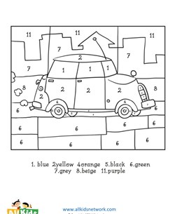 Car Color by Number