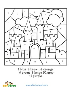 Castle Color by Number