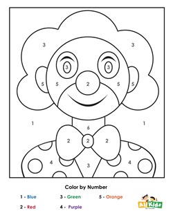 Clown Color by Number
