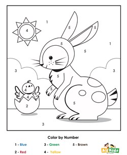 Bunny Color by Number