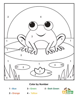 Frog Color by Number