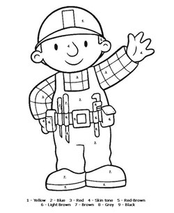 Color by Numbers: Bob the Builder