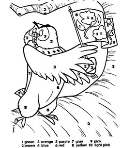 Owl Color by Numbers