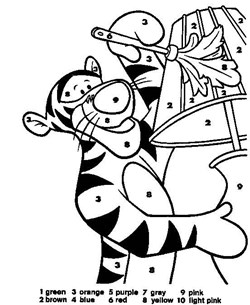 Color by Number: Tigger Dusting