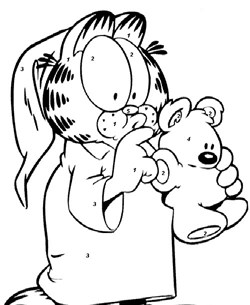 Garfield Color by Numbers