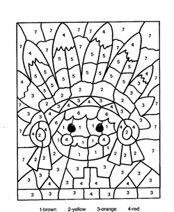 Indian Color by Numbers