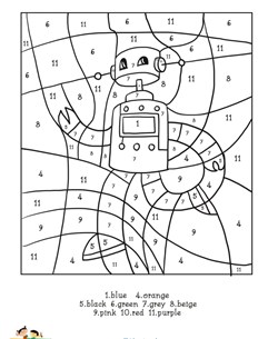 Robot Color by Number