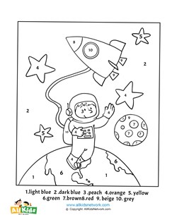 Space Color by Number