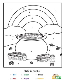 St. Patrick's Day Color by Number