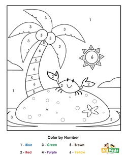 Summer Color by Number