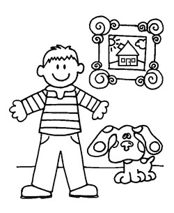 blues clues  coloring page
