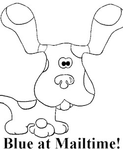 blues clues 1a coloring page