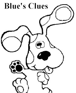 blues clues 5a coloring page