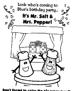 blues clues 6a coloring page