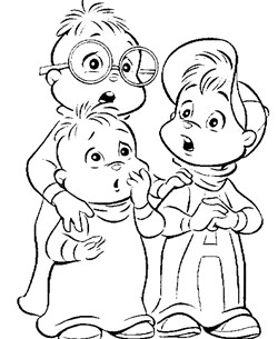 chipmunks coloring page coloring page
