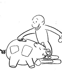 curious george coloring coloring page