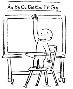 curious george school coloring page