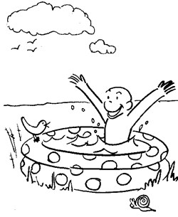 print curious george coloring page