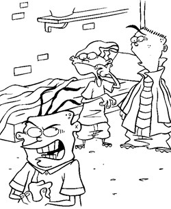 ed edd and eddy 3 coloring page