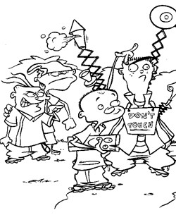 ed edd and eddy 4 coloring page
