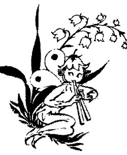 fairy music coloring page
