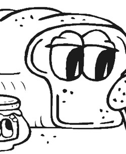bread coloring page