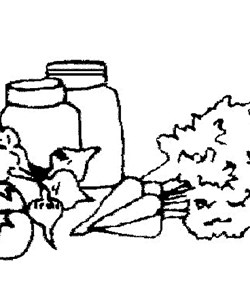 vegetables coloring page