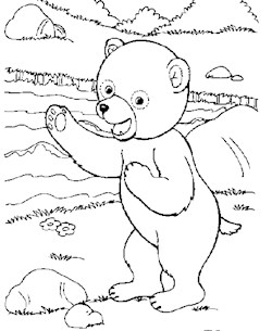 golden book bear coloring page
