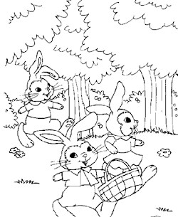 golden book bunnies coloring page