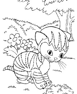 golden book cat coloring page