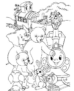 golden book friends coloring page