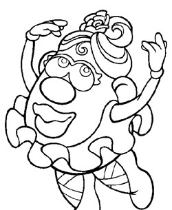 ms potato head coloring page