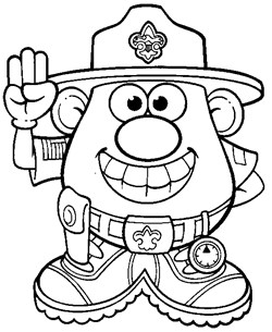 potato head coloring page