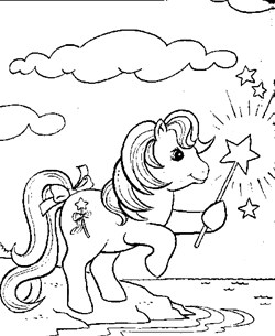 magic star coloring page