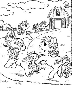 my little pony farm coloring page
