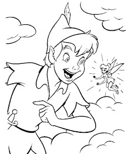 peter pan coloring page