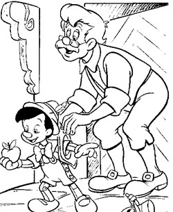 pinocchio boy coloring page