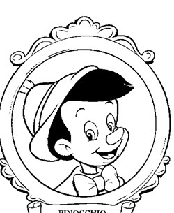 pinocchio picture coloring page