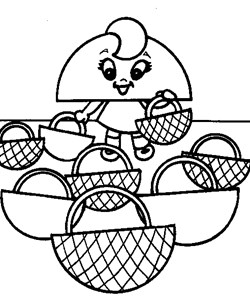 half circle shape coloring page
