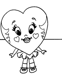 shape heart coloring page coloring page