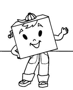shape square coloring page
