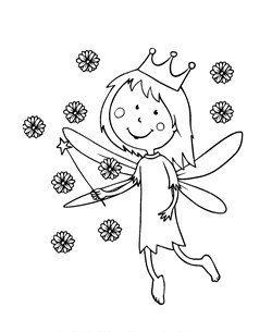 fairy coloring page
