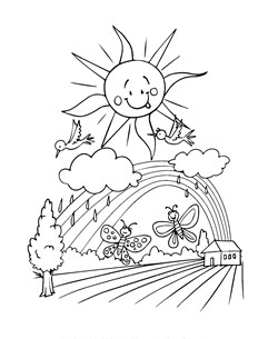 spring coloring page