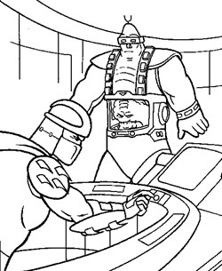 teenage mutant ninja turtles brain coloring page