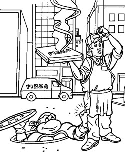 teenage mutant ninja turtles donatello coloring page