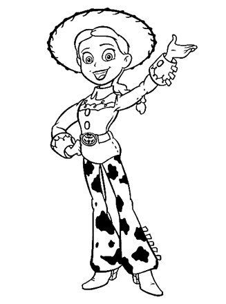 toy story jessie coloring page