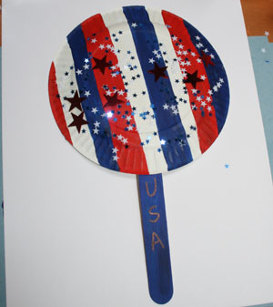 red white and blue craft